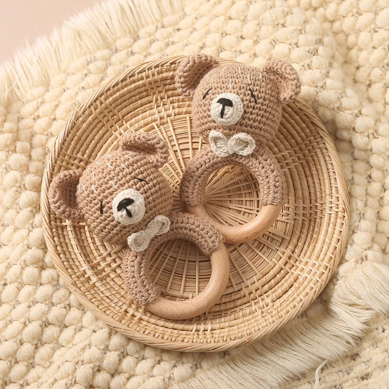 Crochet Animal Bear Rattle