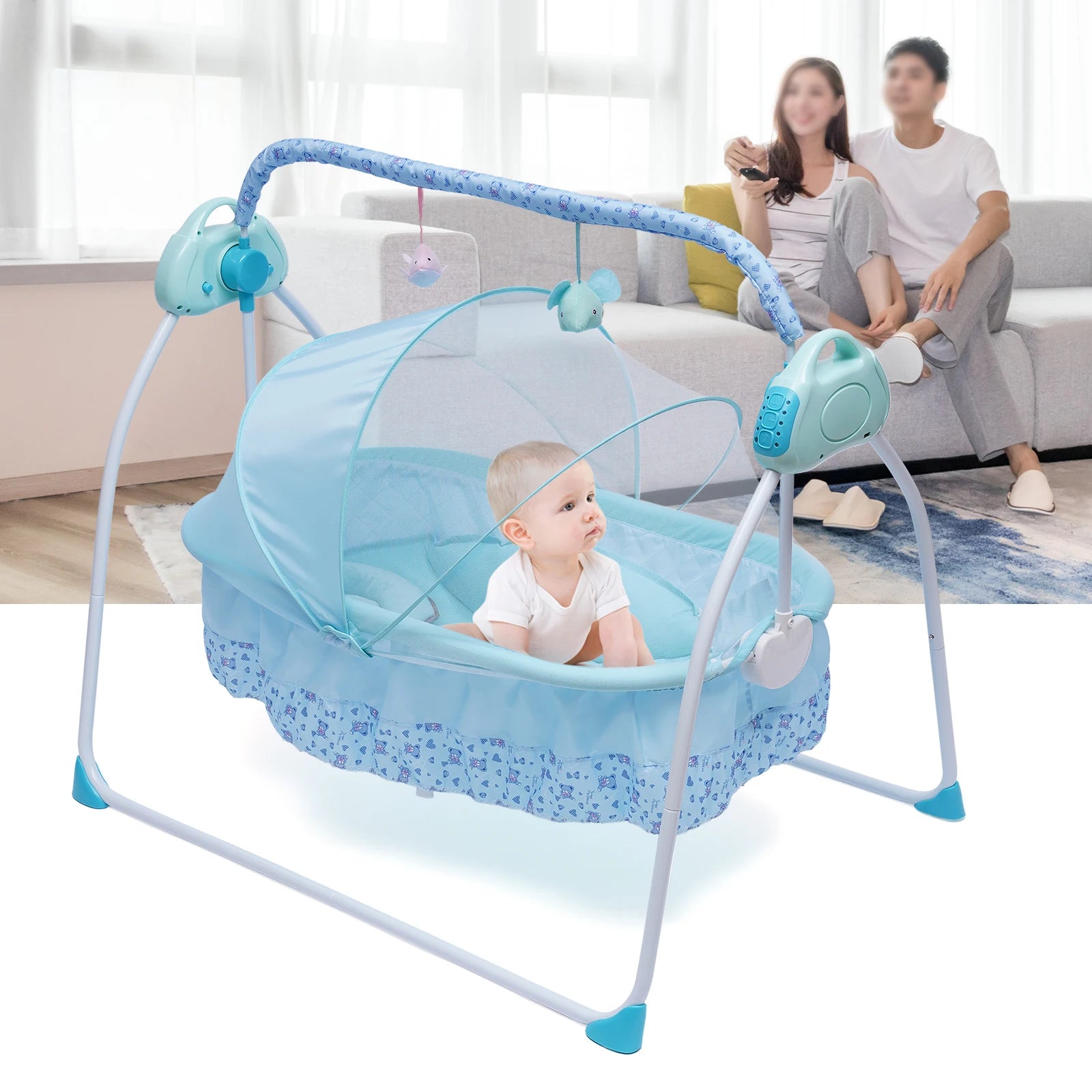 5-Speed Electric Baby Cradle