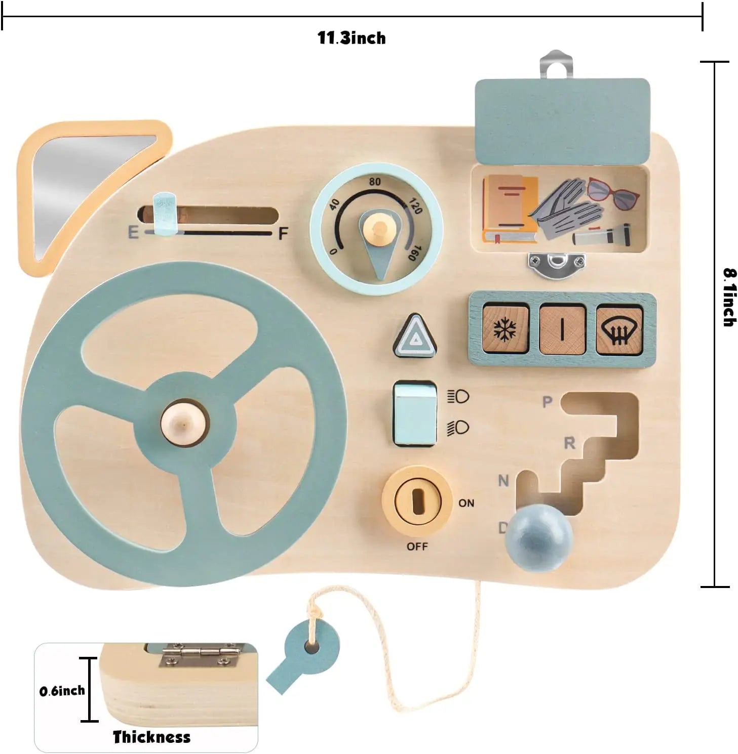 Montessori Wooden Steering Wheel