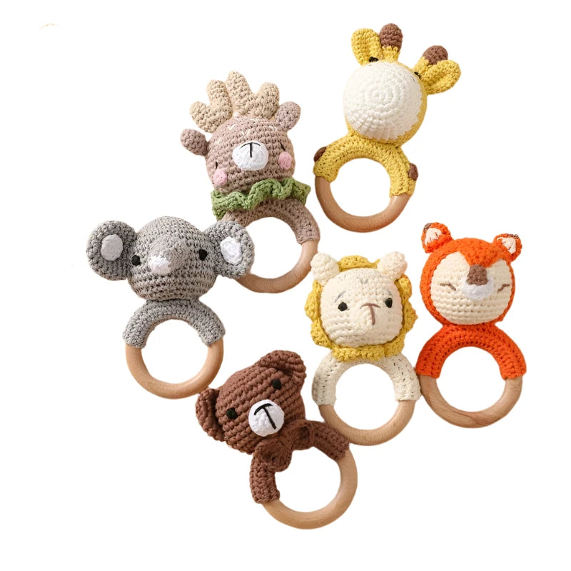 Crochet Animal Bear Rattle