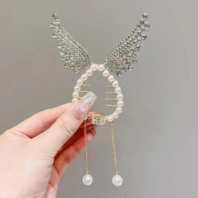 Shiny Angel Wing Hair Clip