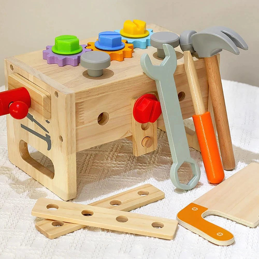 Wooden Tool Bench Set