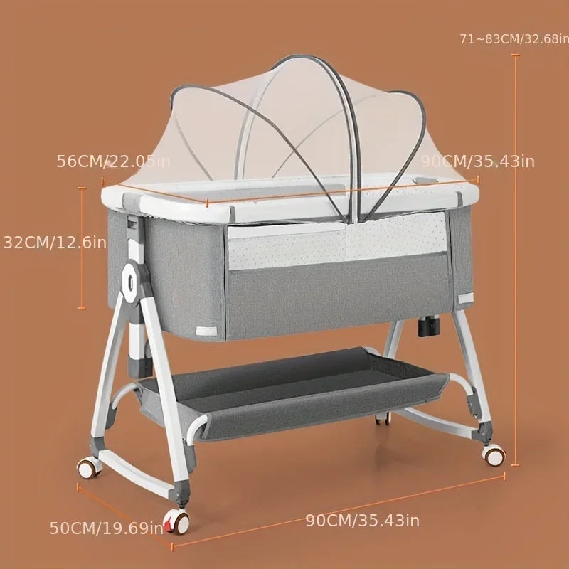 Foldable Multifunctional Baby Crib