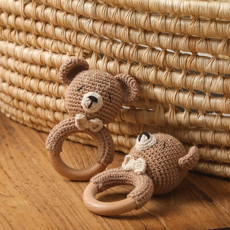 Crochet Animal Bear Rattle