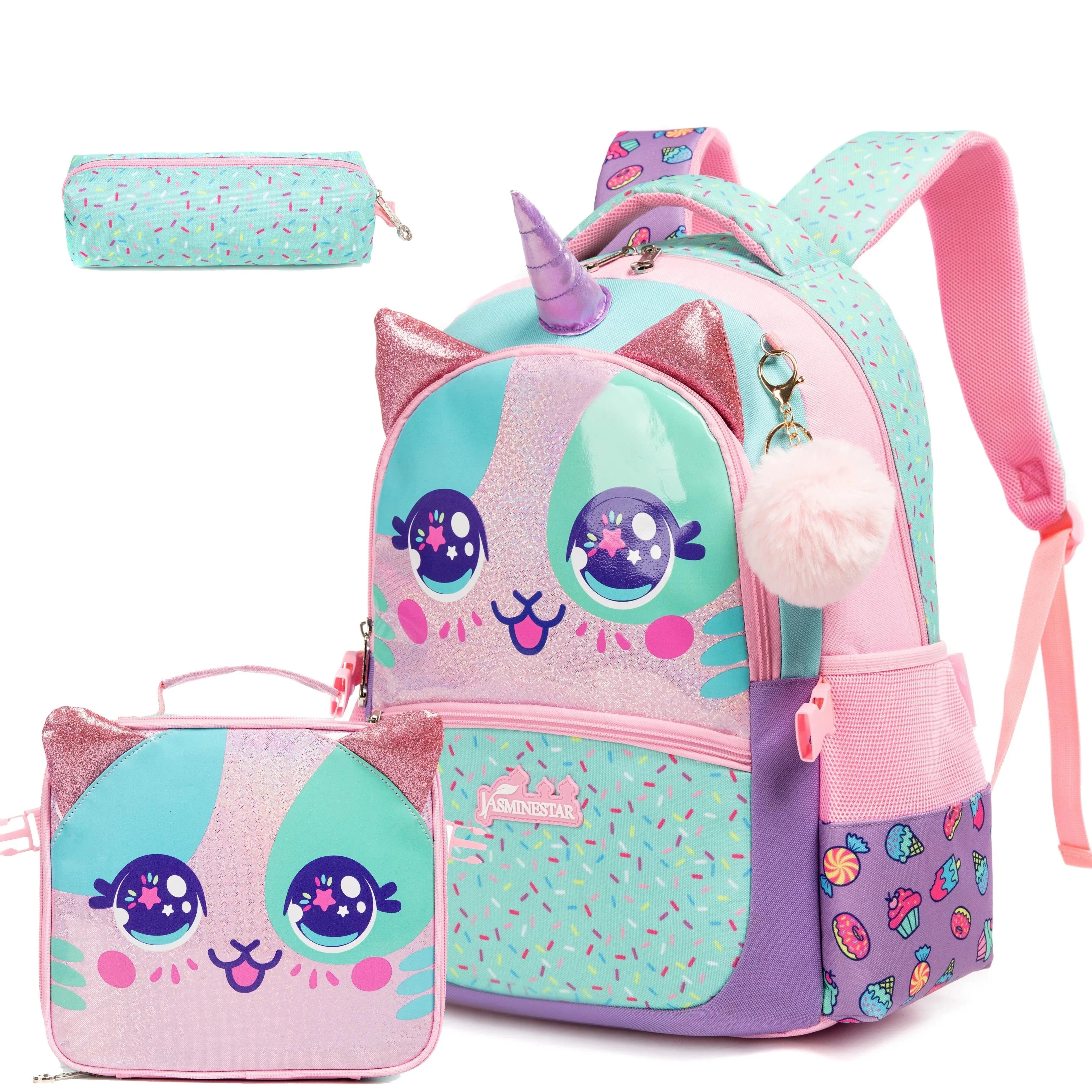 Cute Kids Backpack & Lunch Set