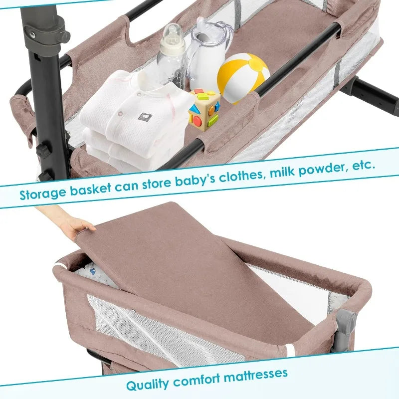 Portable Nursery Bed with Mosquito Net