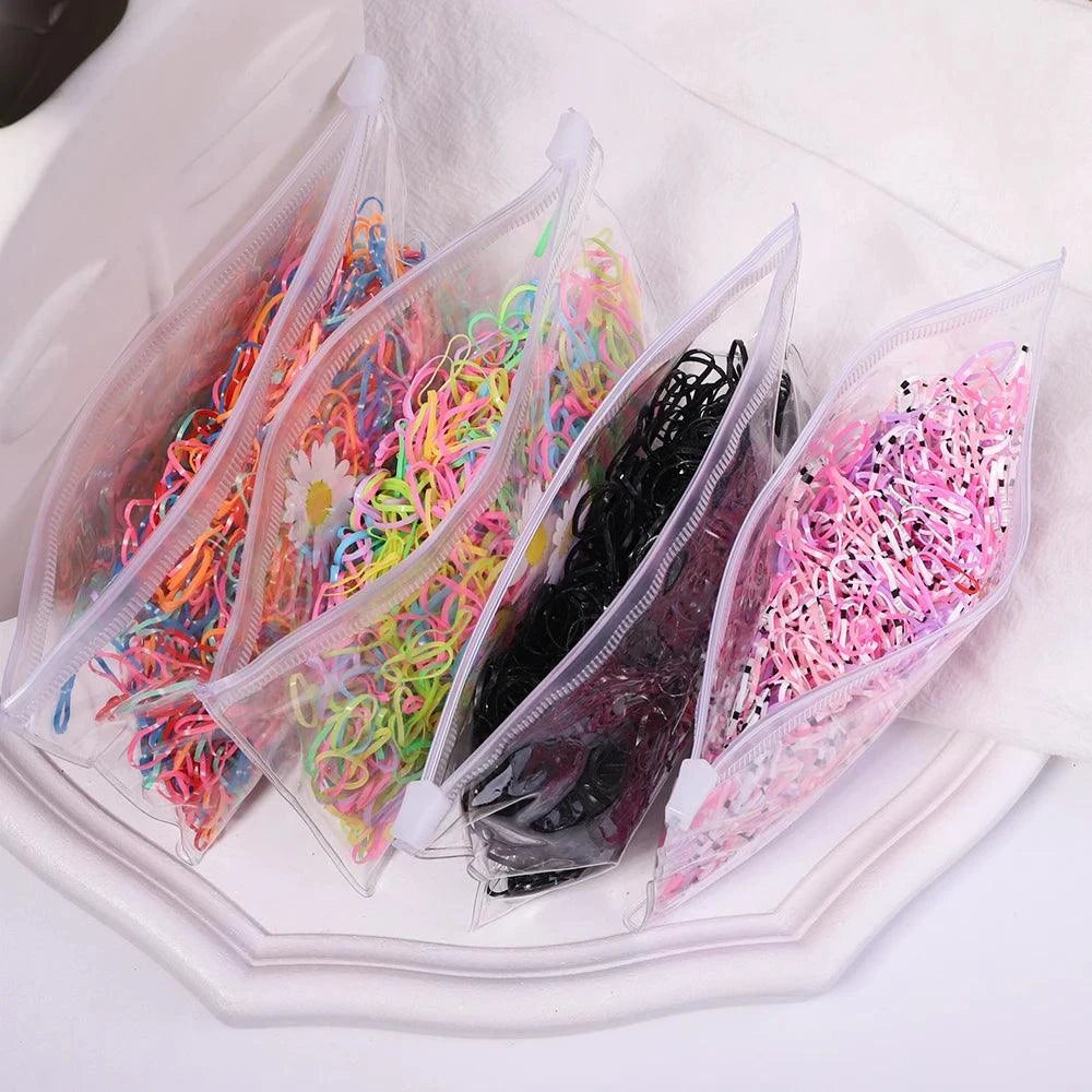 500Pcs Colorful Baby Hair Bands