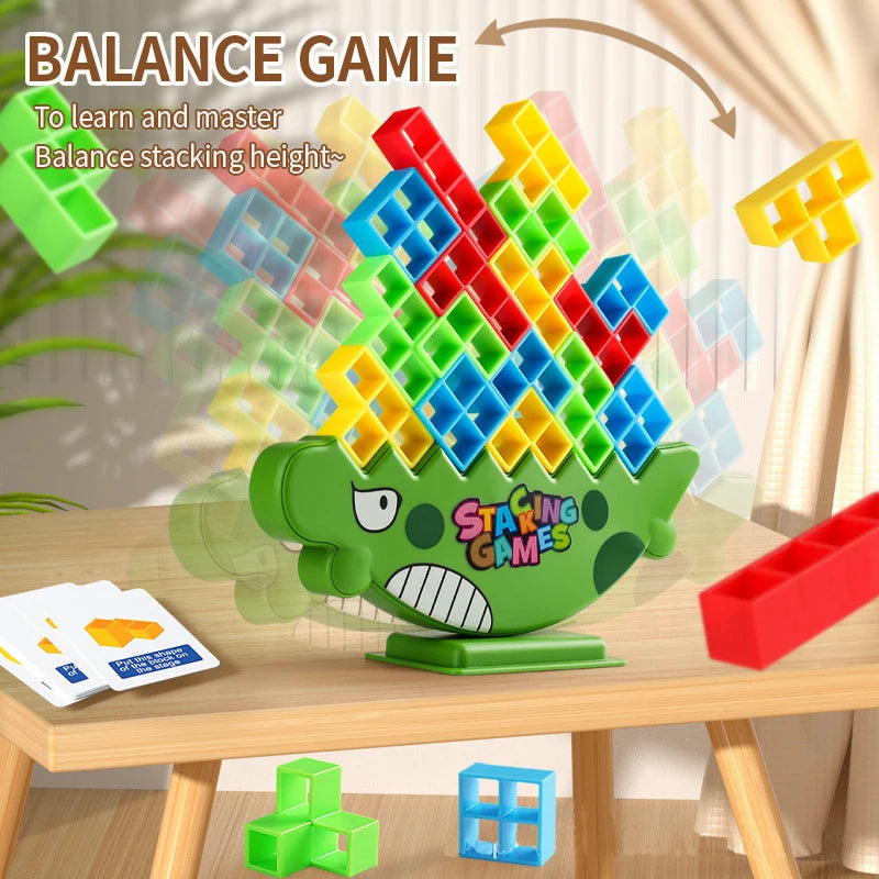 Tetra Tower Balance Stacking Blocks