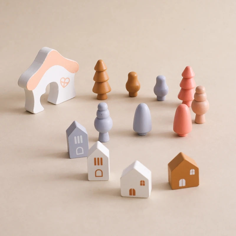 Wooden Forest Stacking Toys