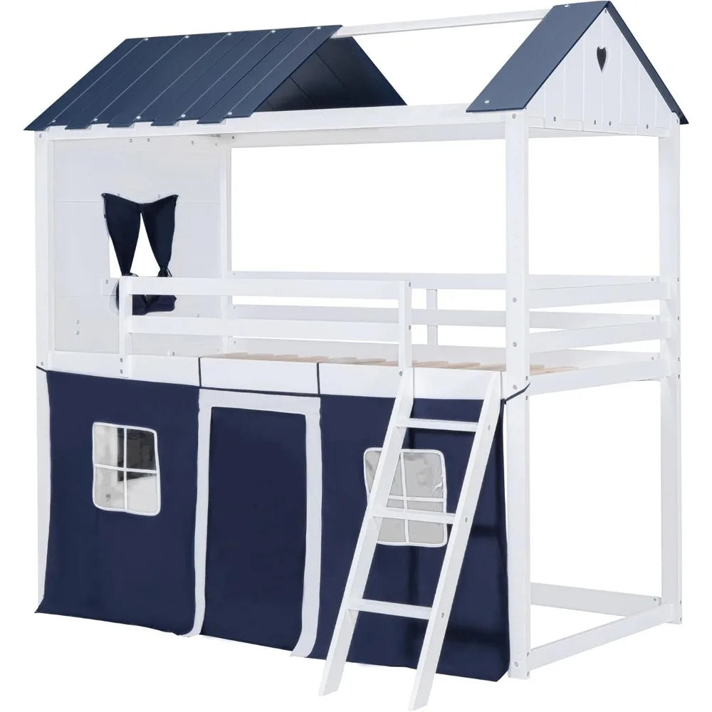 Kids Twin Loft Bunk Bed