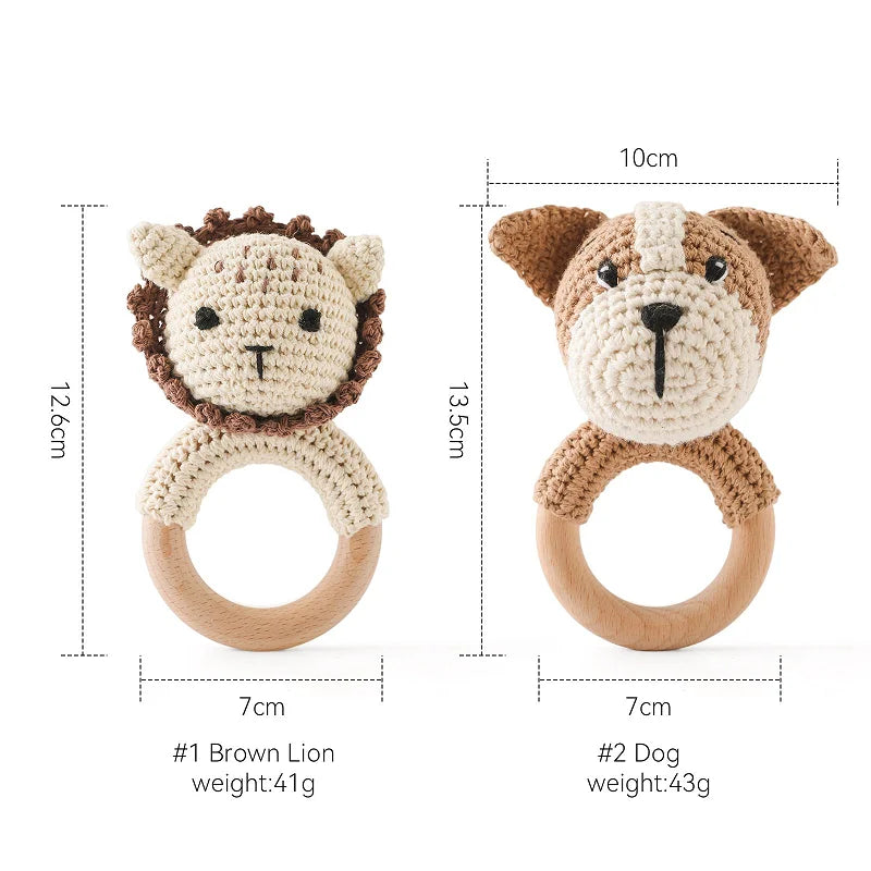 Crochet Animal Bear Rattle