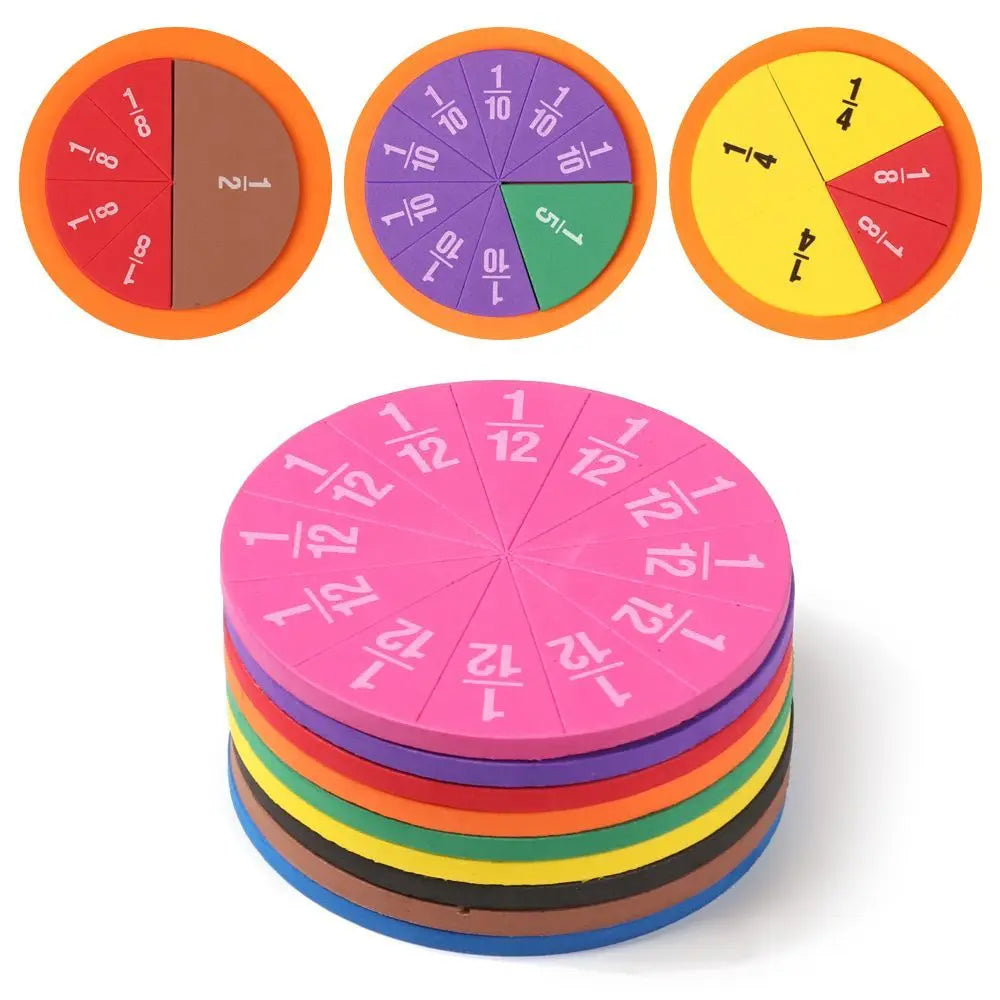 51Pcs Montessori Fractions Set