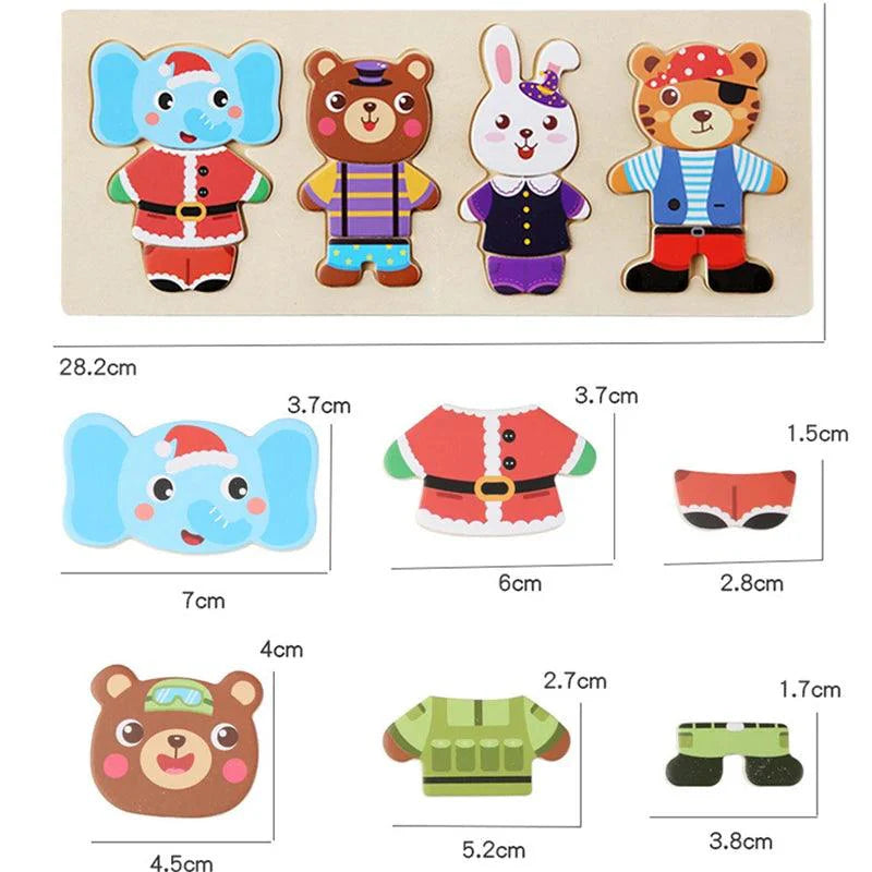 Little Bear Dressing Puzzle