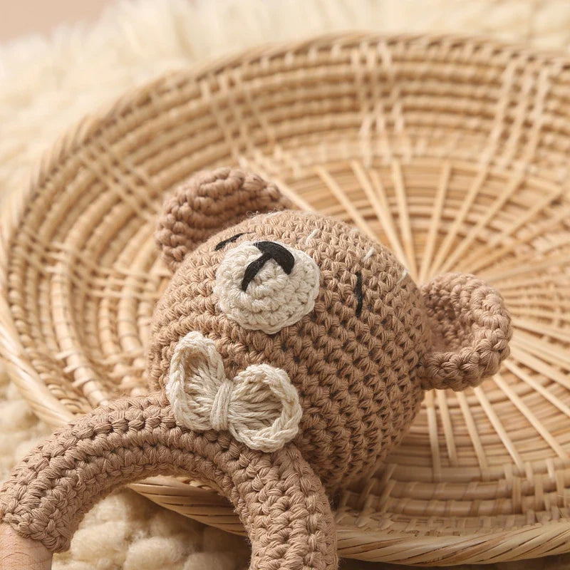 Crochet Animal Bear Rattle