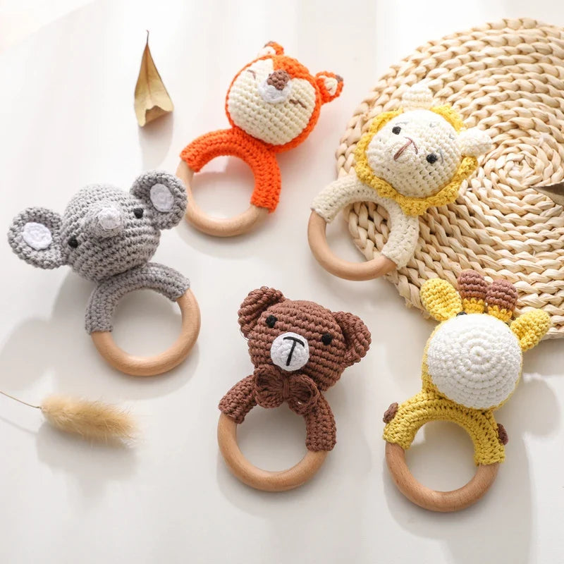 Crochet Animal Bear Rattle