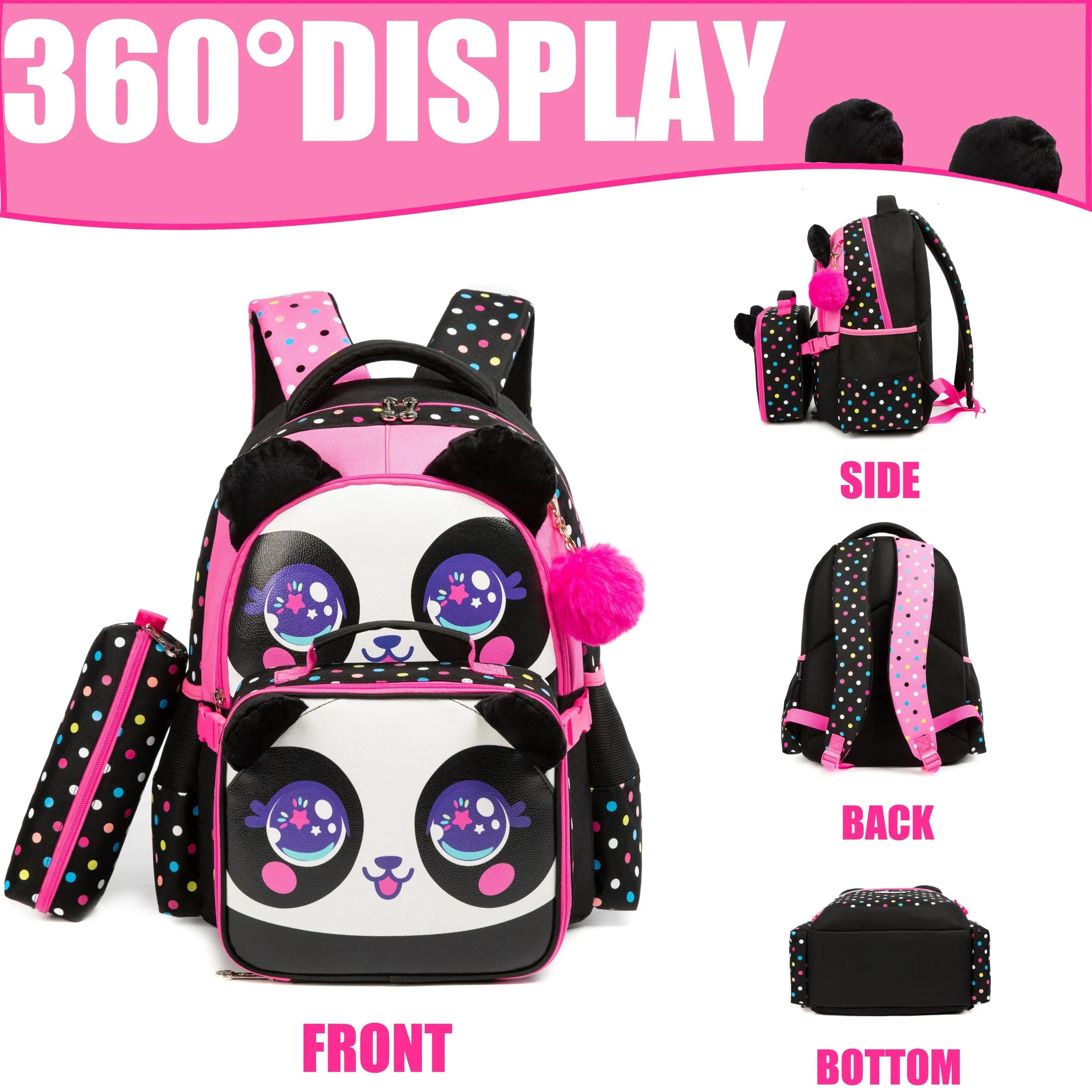 Cute Kids Backpack & Lunch Set