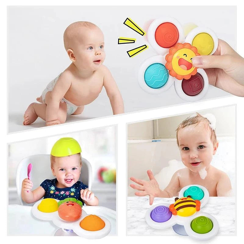 Montessori Suction Cup Spinner Toys