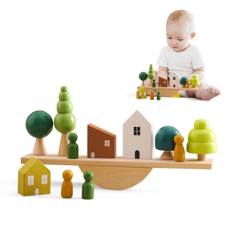 Wooden Forest Stacking Toys