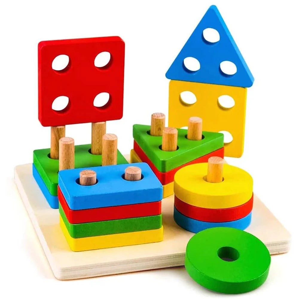 Wooden Sorting & Stacking Toy