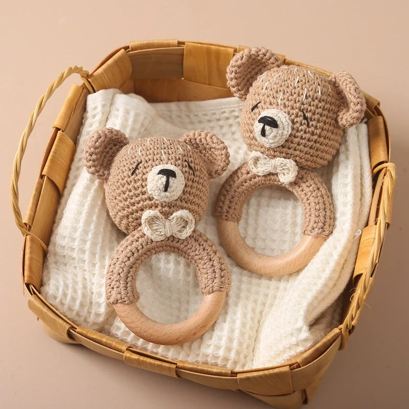 Crochet Animal Bear Rattle