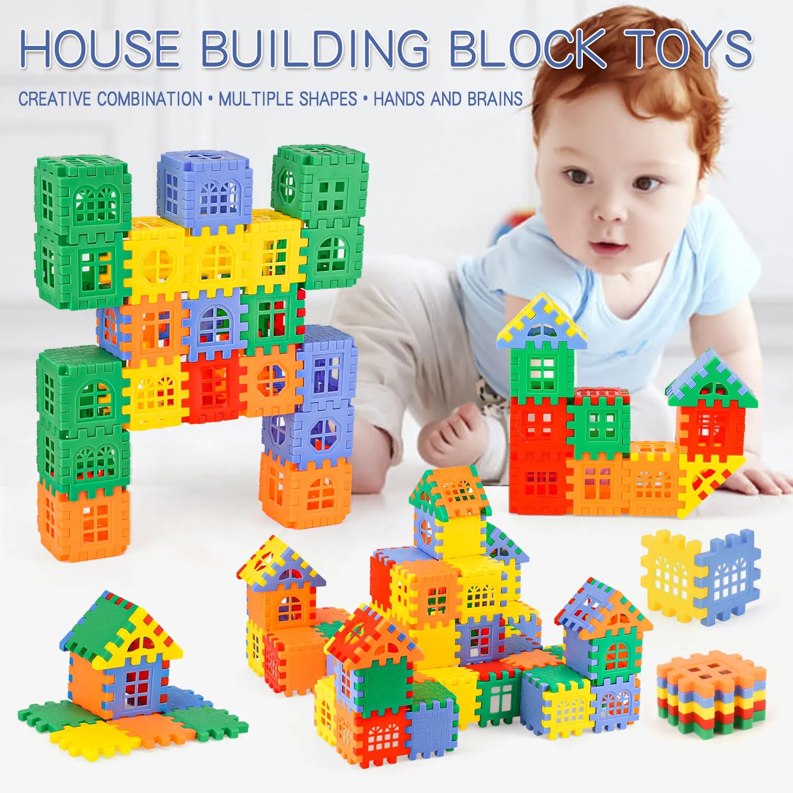 Multicolored DIY Building Blocks