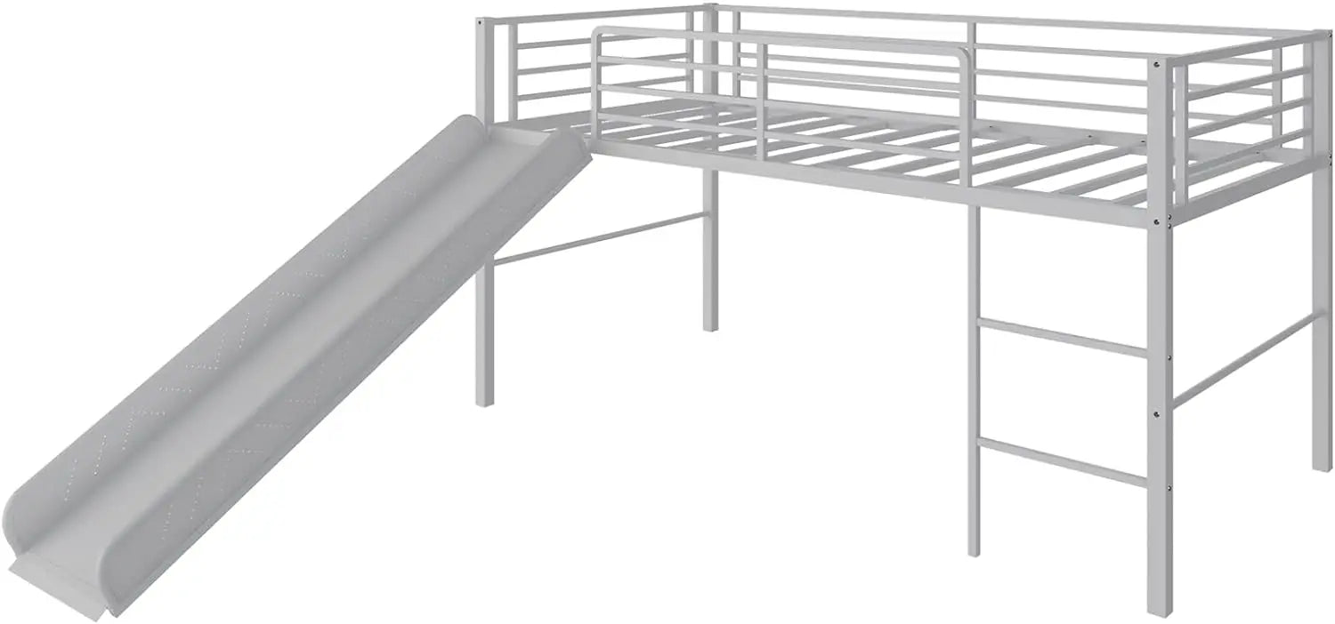 Twin Loft Bed with Slide