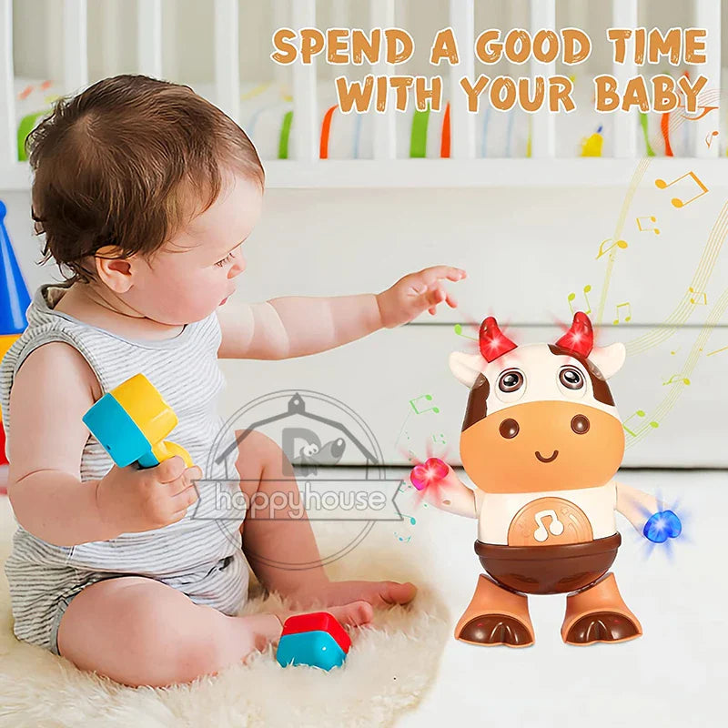 Dancing Musical Baby Cow Toy