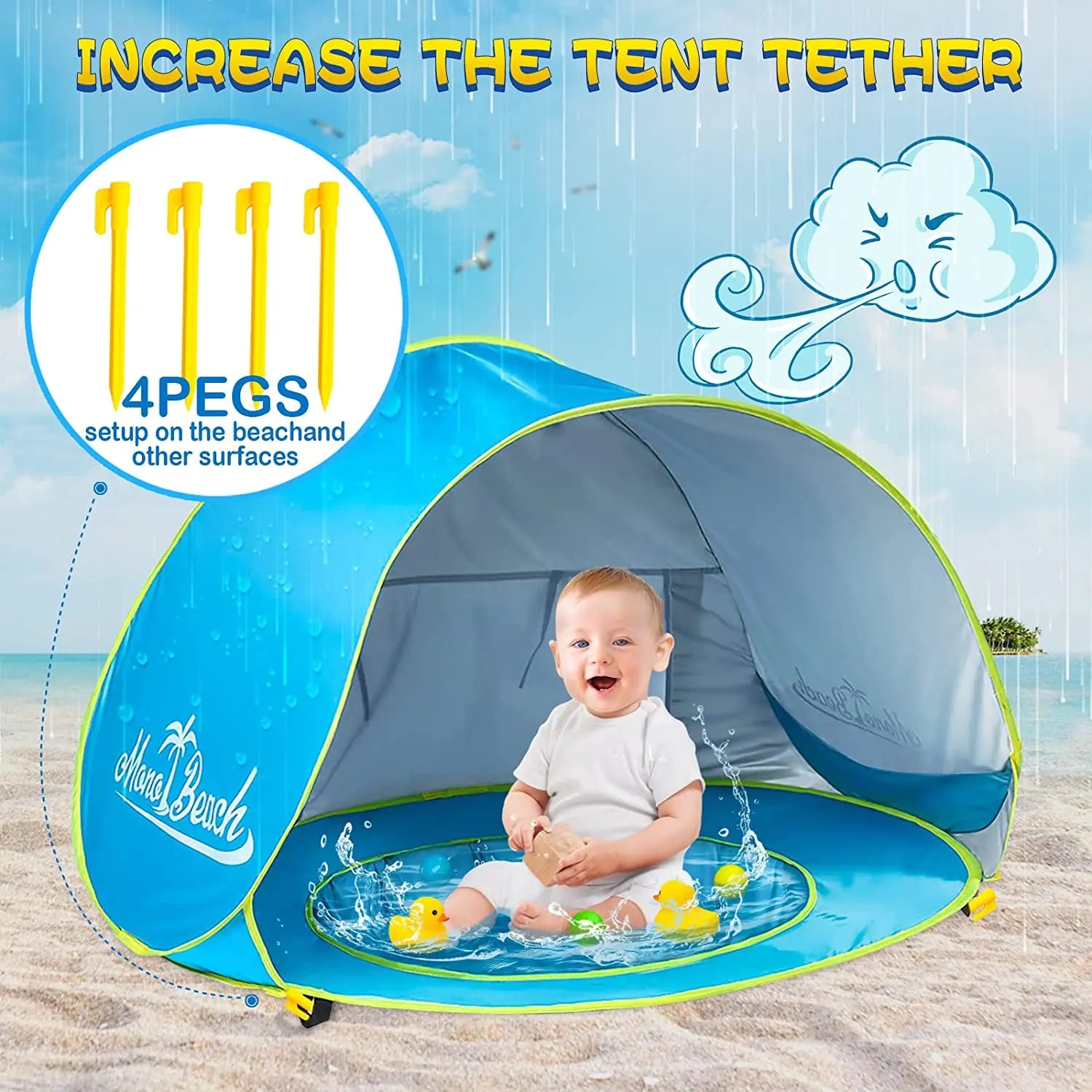 Baby Beach Tent Shade Pool