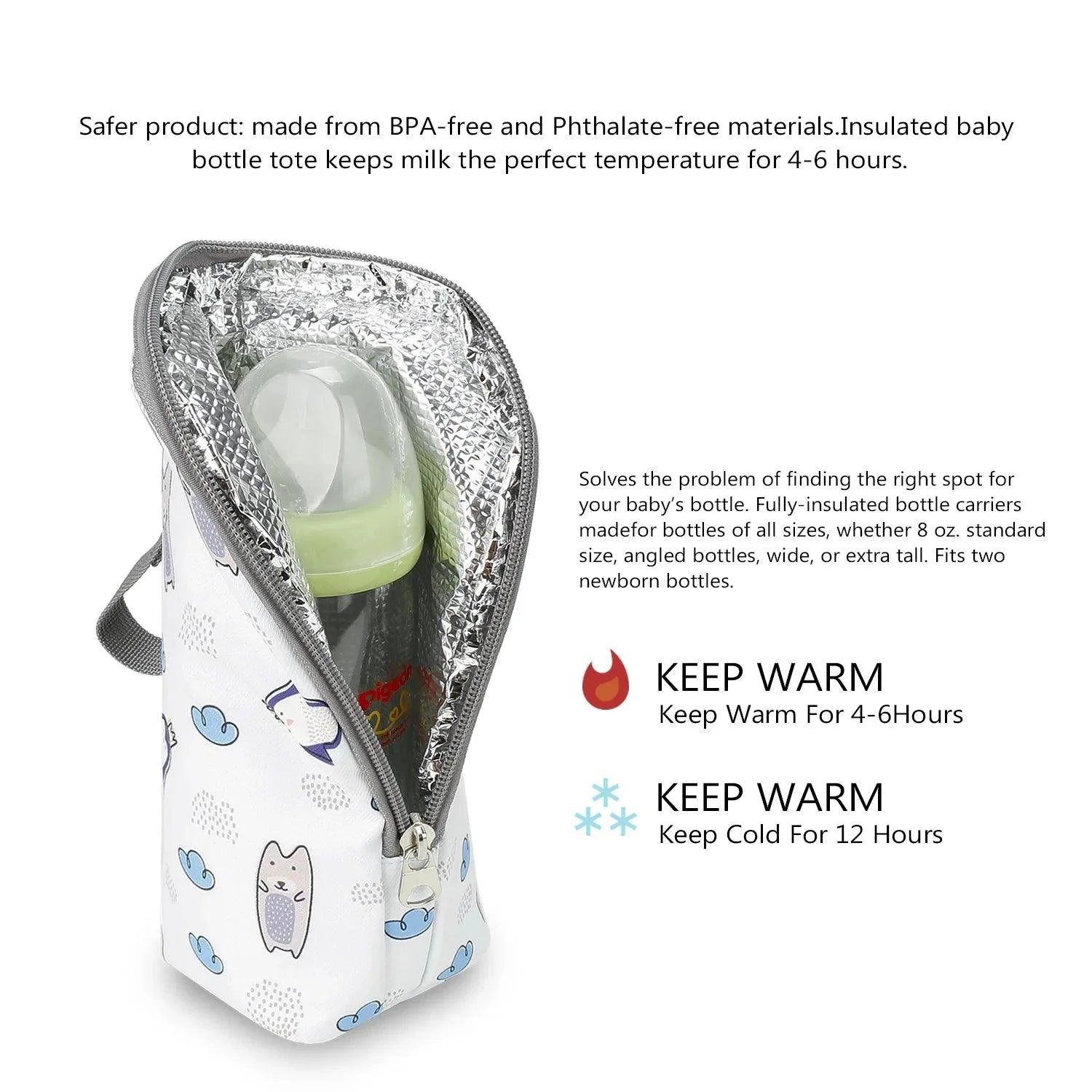 Portable Baby Bottle Warmer Bag