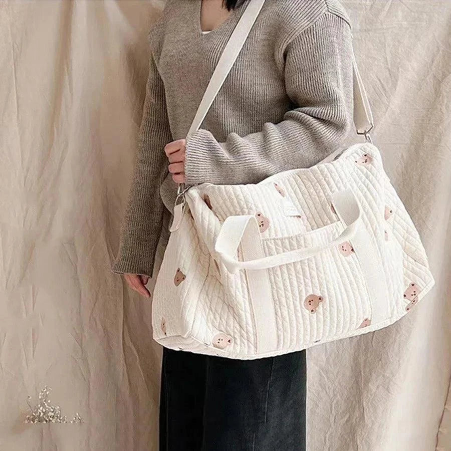 Large Floral Mommy Bag