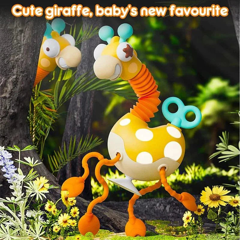 Sensory Pull String Giraffe Toy