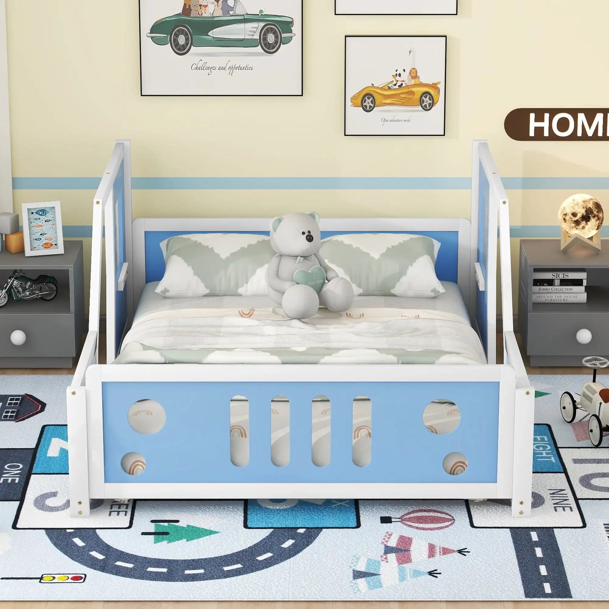 Car-Shaped Kids’ Platform Bed