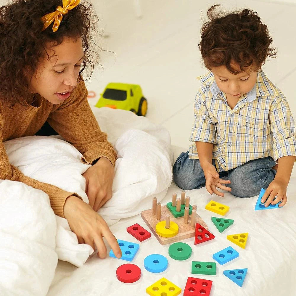 Wooden Sorting & Stacking Toy