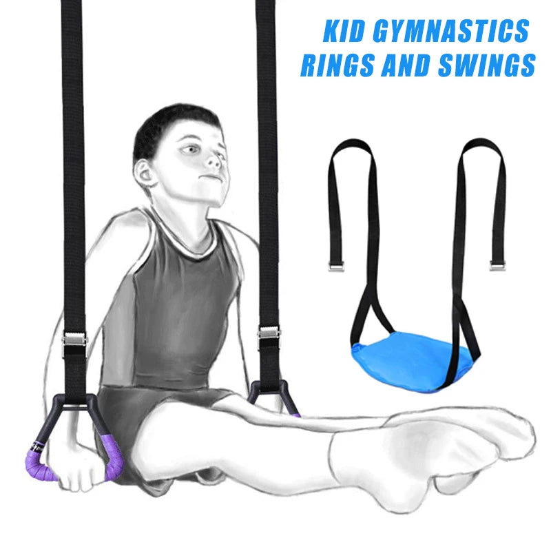 Kid Gymnastics Rings - Non-Slip & Adjustable