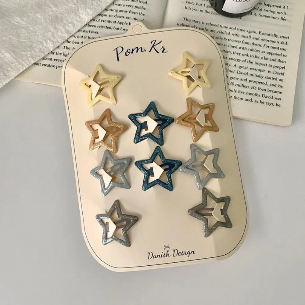 Colorful Star Hair Clips