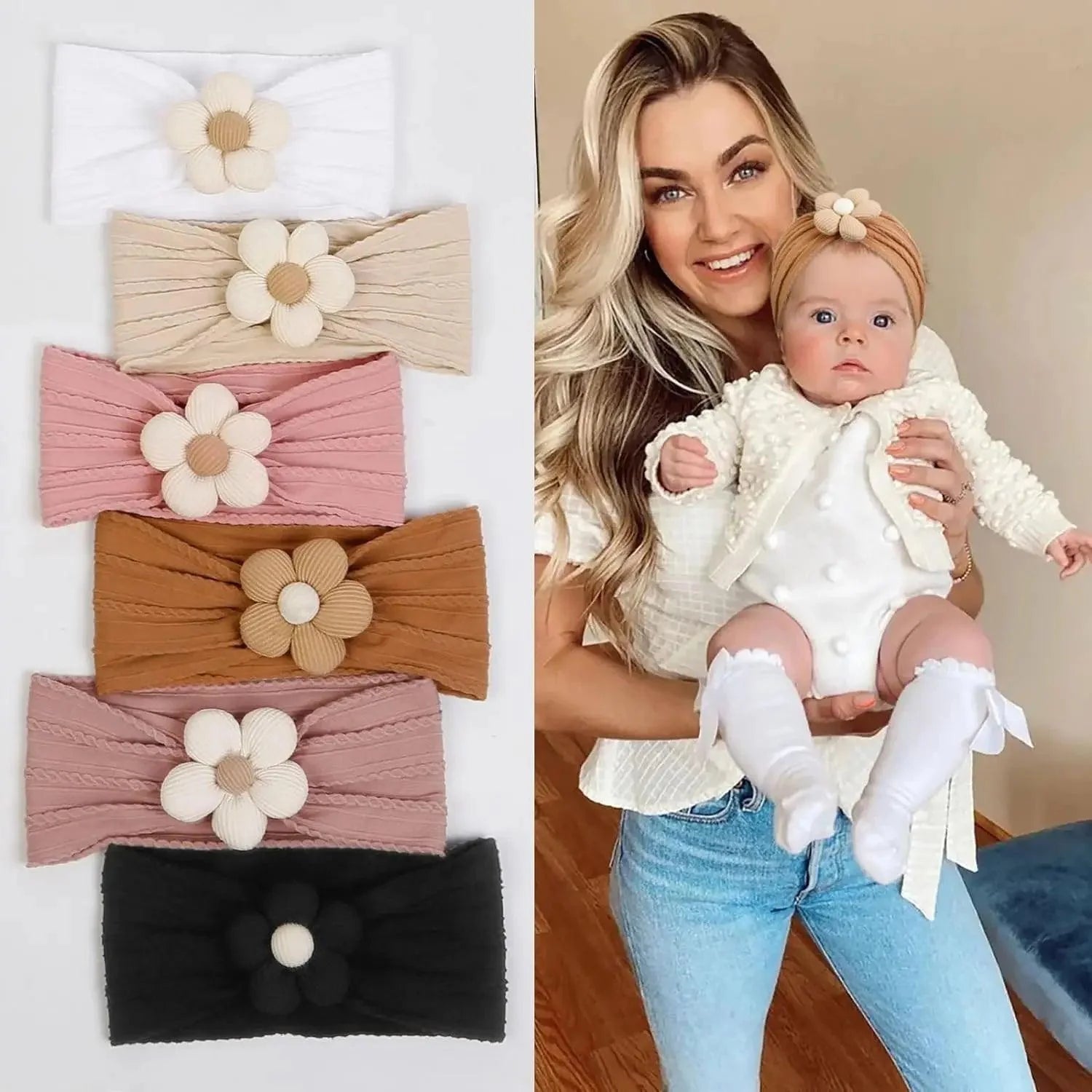 Flower Nylon Baby Headband