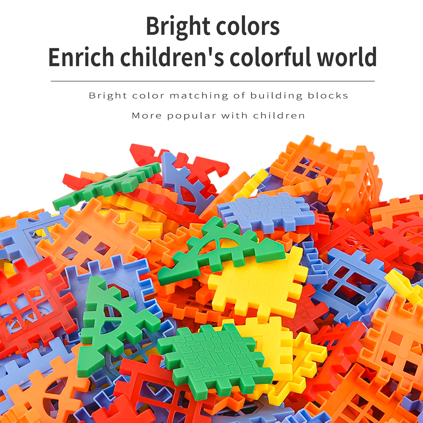 Multicolored DIY Building Blocks