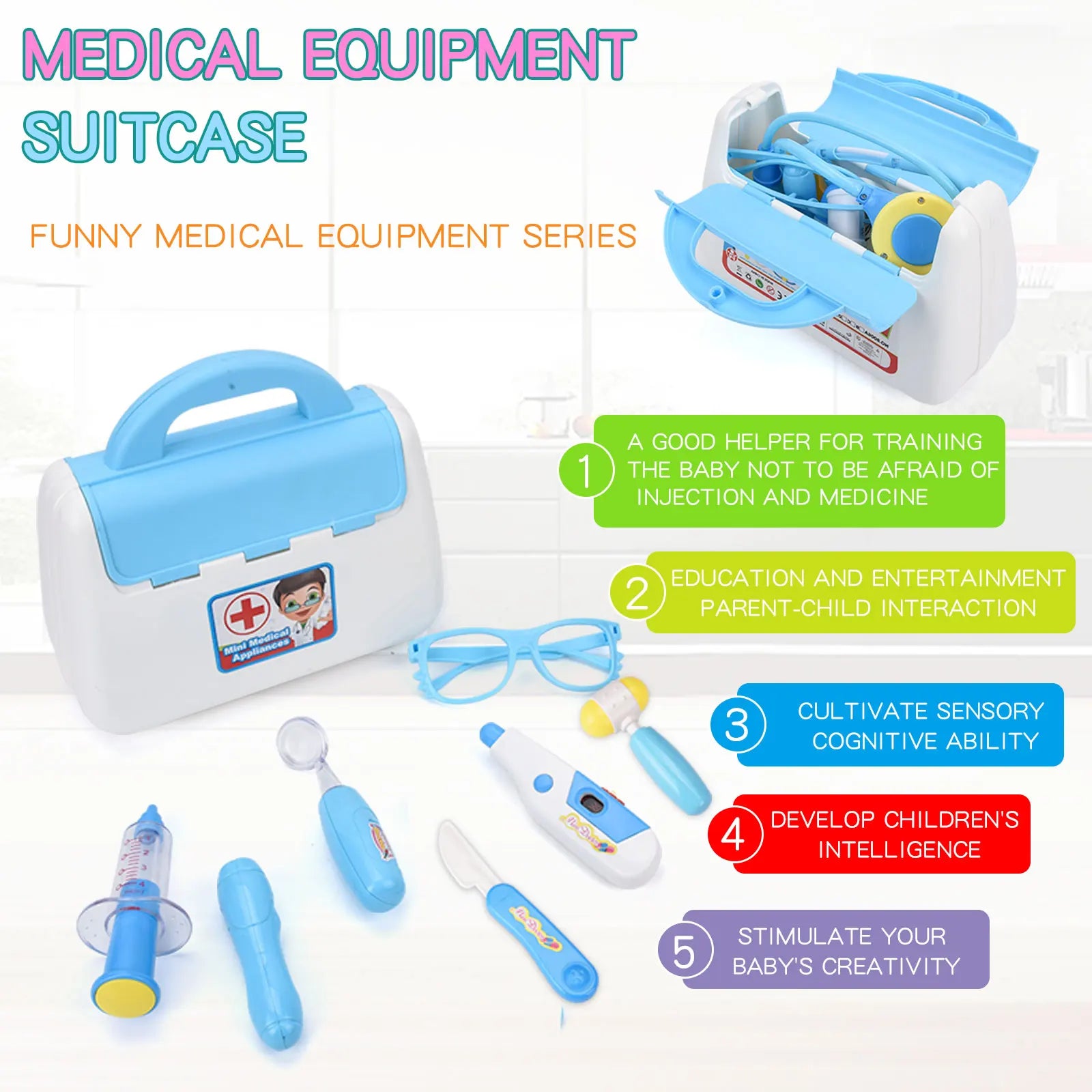 Kids Doctor Playset with Lights