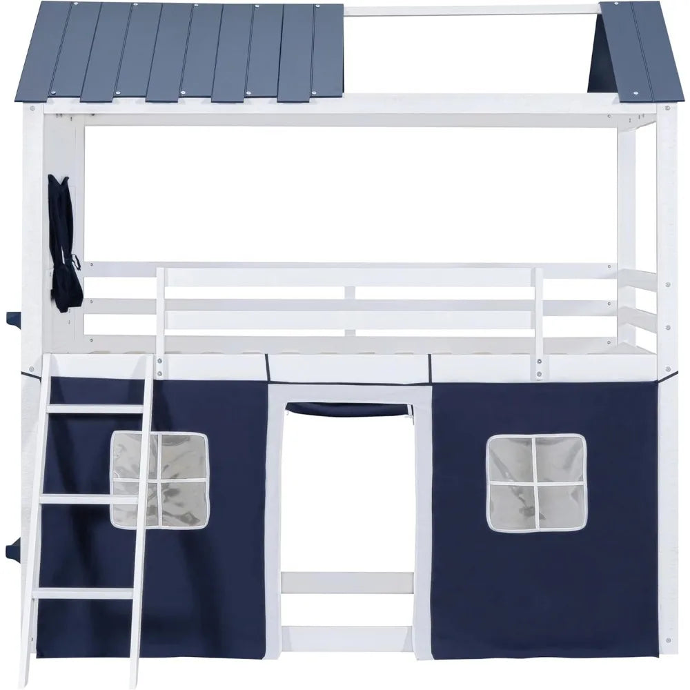 Kids Twin Loft Bunk Bed