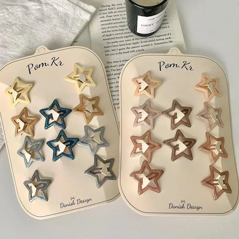 Colorful Star Hair Clips