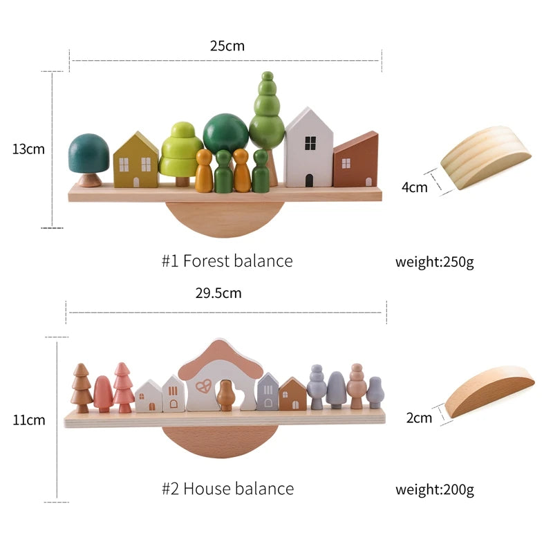 Wooden Forest Stacking Toys