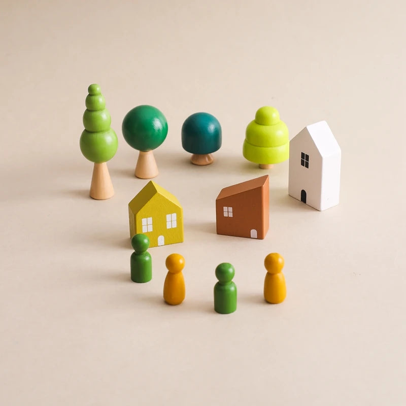 Wooden Forest Stacking Toys