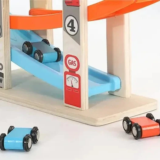 Wooden Toddler Racing Ramp Set