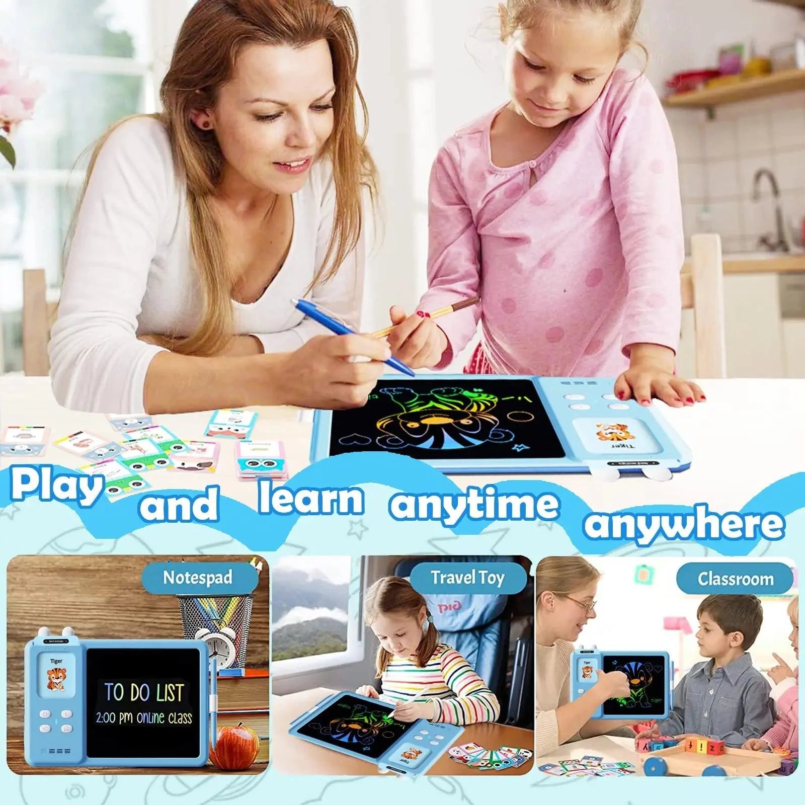 Interactive Flash Card Writing Tablet