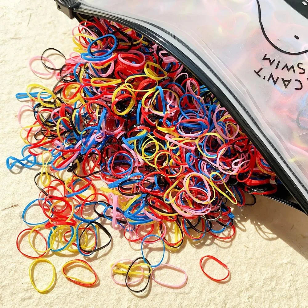 500Pcs Colorful Baby Hair Bands