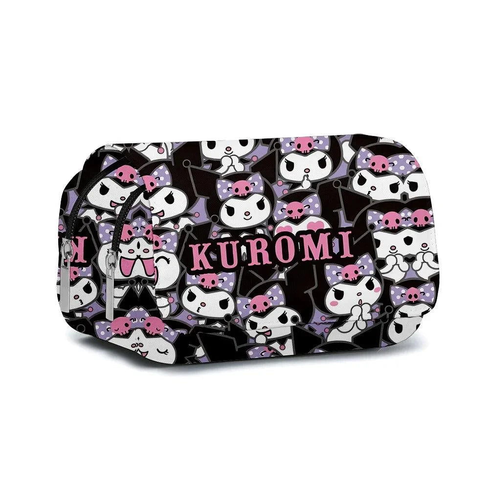 Double-Layer Cartoon Pencil Bag