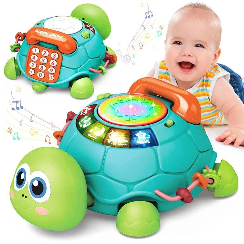 Musical Crawling Turtle Toy