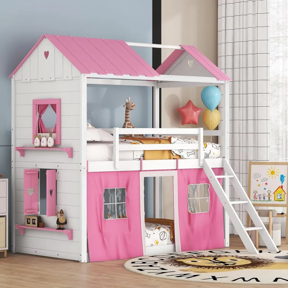 Kids Twin Loft Bunk Bed