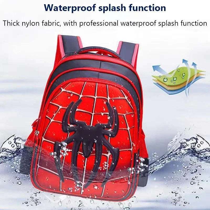 3D Cartoon Spider Schoolbag Set