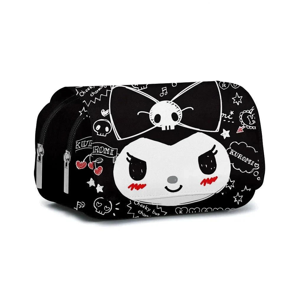 Double-Layer Cartoon Pencil Bag